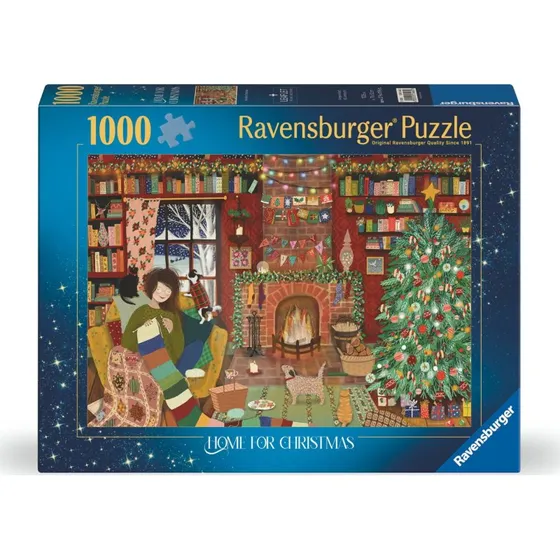 Ravensburger 1000 brikker – Hjemme i Julen