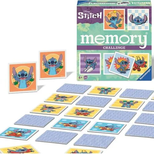 Ravensburger Disney Stitch Vendespil – Memory 64 kort