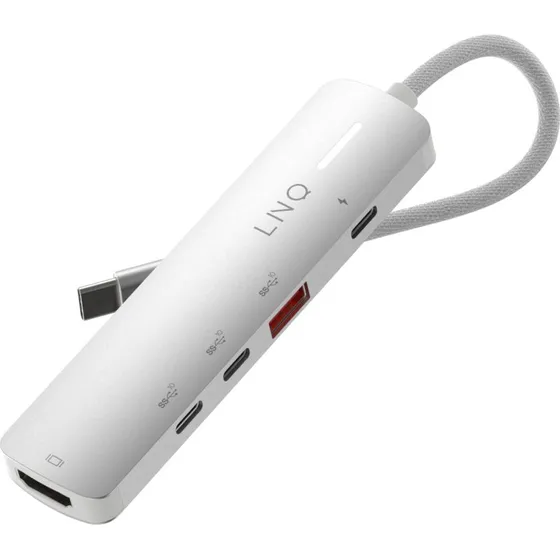LINQ 5-i-1 Pro 140W USB-C Multiport Hub – Space Grey