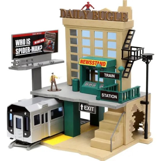 Jada Toys Marvel Spider-Man NYC Nano Scene – Daily Bugle