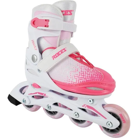 Roces Jokey X Inliners Pige Hvid/Pink (Størrelse 26-29)
