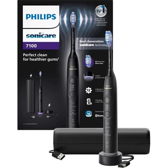Philips Sonicare 7100 HX7421 elektrisk tandbørste - Sort