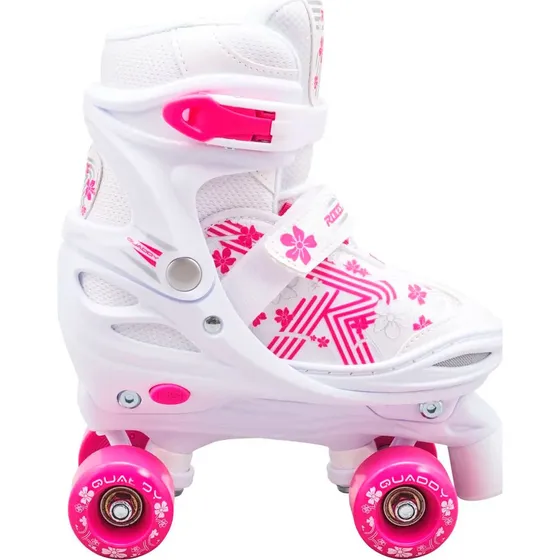 Roces Quaddy 3.0 Justerbare Rulleskøjter til Børn - Hvid (34-37)