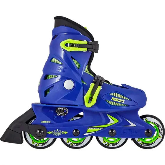 Roces Orlando III Inliners til Børn (Blue/Lime) 25-29
