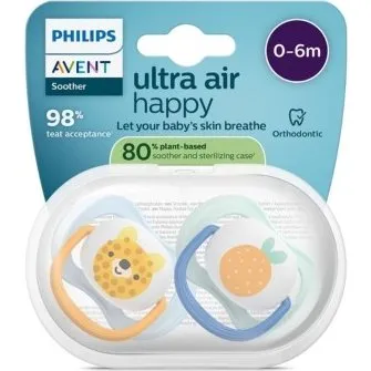 Philips Avent Ultra Air sut str. 1 (0–6 mdr) – 80% plantebaseret