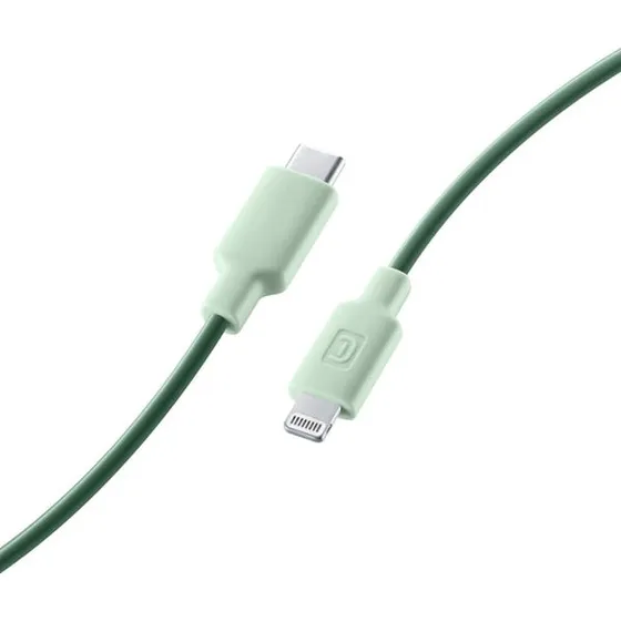Cellularline Lightning til USB-C kabel, 1 m, Grøn