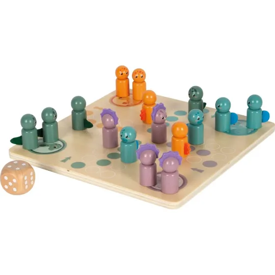 Small Foot Ludo - Dinosaur træbrætspil til børn