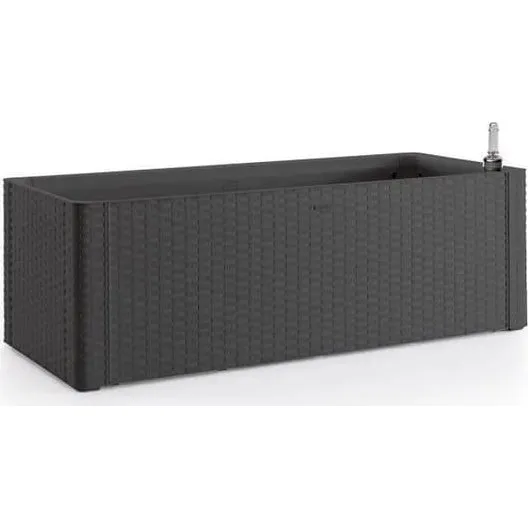 Stefanplast Deluxe Rektangulær Plantekasse - Anthracite - 100x43x33cm