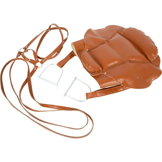 Hestesele og sadel til legetøjshest – legesæt til børn