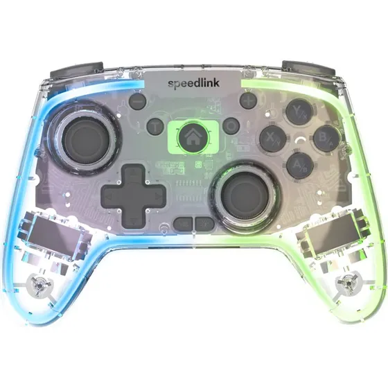 Speedlink RAIT NX RGB – Trådløs/kablet Gamepad (Transparent)