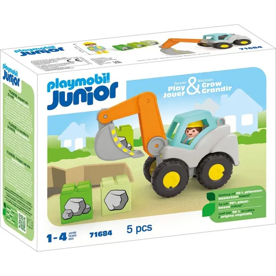 Playmobil 1.2.3 Junior Gravko – Bevægbar Skovl (71684)