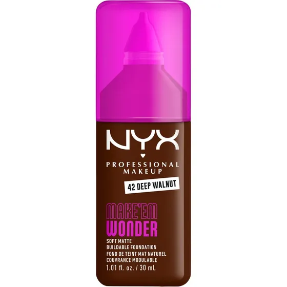 NYX Professional Makeup Make Em Wonder Foundation 42 Deep Walnut