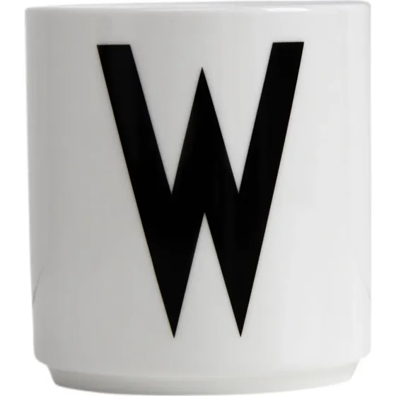 Design Letters Porcelænskrus med bogstavet W