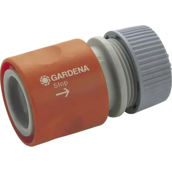 Gardena Slangekobling med vandstop ½" (13 mm)