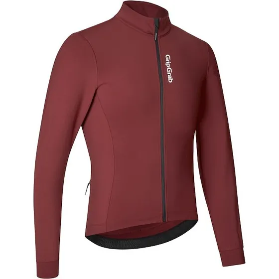 GripGrab RIDE Langærmet termocykeltrøje - Dark Red - XL