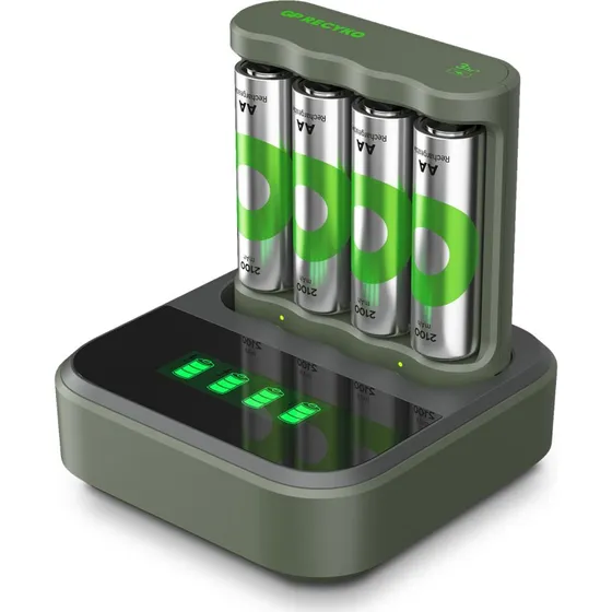 GP ReCyko USB Oplader B441 + 4x AA 2100mAh