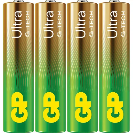 GP Ultra Alkaline AAA (LR03) 1,5V - 4 stk