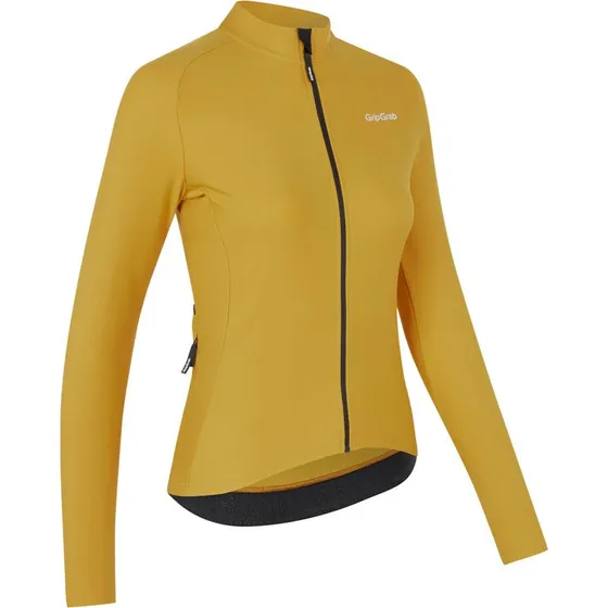 GripGrab PACR Thermal langærmet cykeltrøje til dame - Mustard Yellow