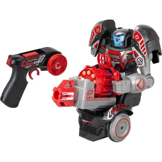 Silverlit Robo Rapidfire - fjernstyret 2-i-1 skyderobot