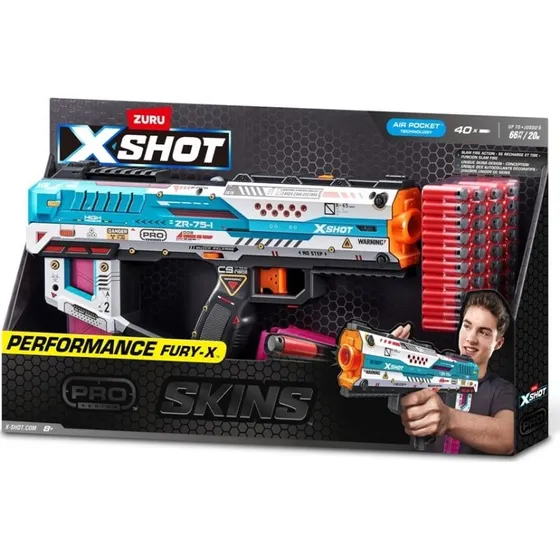 X-Shot Skins Pro Fury-X Blaster – 40 skud