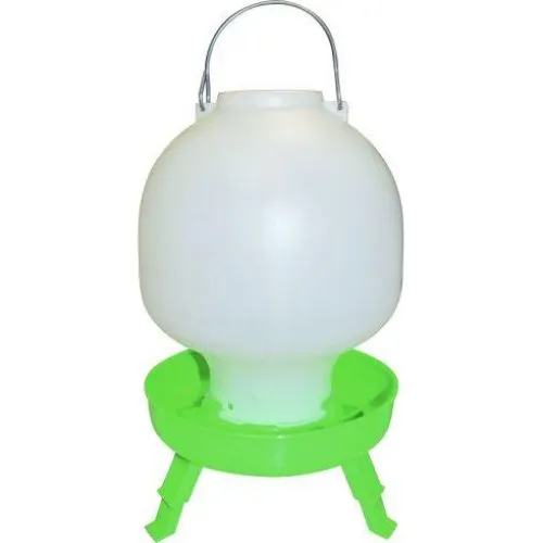 Bowlevander m/ ben 4 liter - Grøn/Hvid
