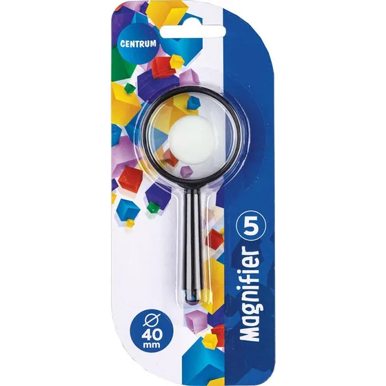 Centrum Lup Ø40 mm – 5x Forstørrelse, Sort