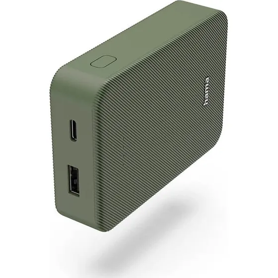 Hama Colour 10 Powerbank 10000 mAh USB-C/USB-A - Grøn
