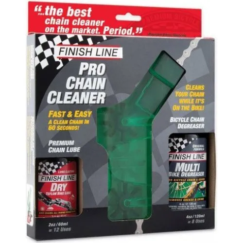 Finish Line Kæderenser Kit med affedter og kædeolie