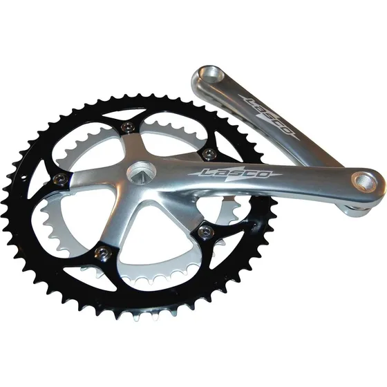 Lasco Race Kranksæt 53/39T 170mm Sølv til Firkantaksel