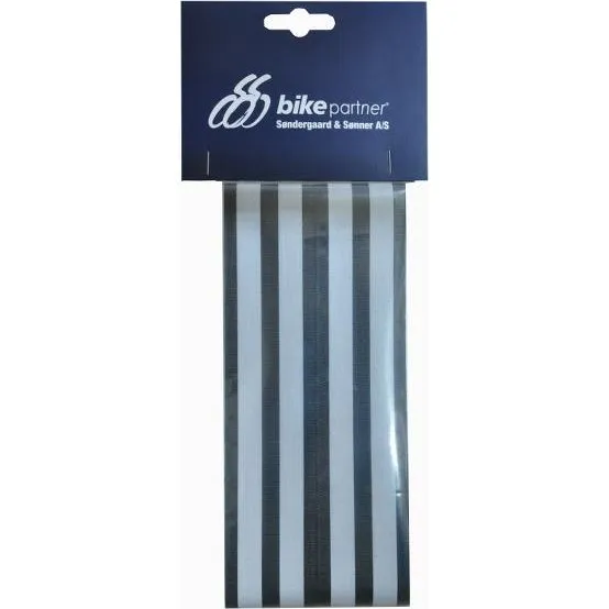 BikePartner refleksbånd med velcro - 2 stk. sorte