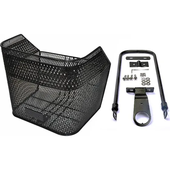 BikePartner København Cykelkurv i sort stål - 33x29x28 cm
