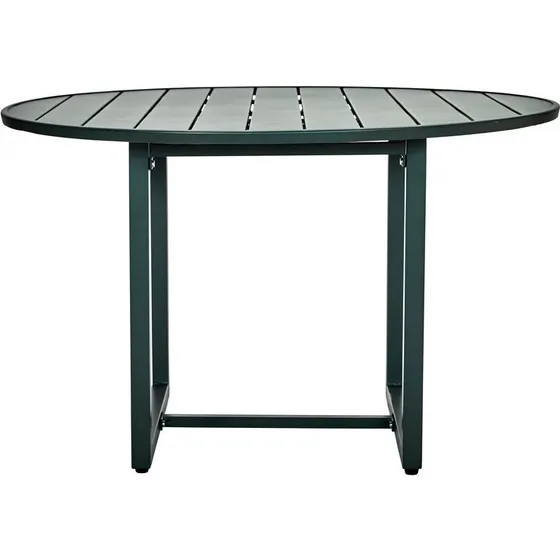 House Doctor Helo bord med 4 stole, mørkegrøn, Ø120 cm