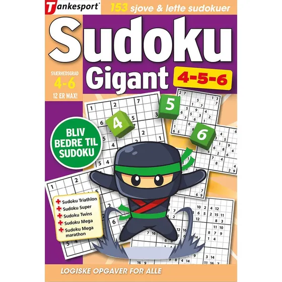 Sudoku GIGANT 4,5,6 - Keesing Sudoku Bog