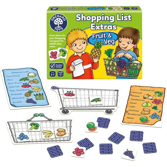 Orchard Toys - Indkøbsliste Ekstra: Frugt & Grønt
