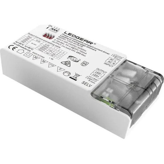 Ledgear dæmpbar Triac LED driver, sløjfbar, 12-28W