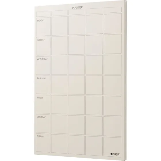 NAGA Magnetisk Stål Ugetavle 40 x 60 cm - Beige