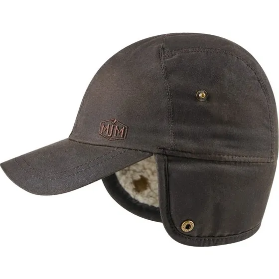 MJM Zwolle EL 10165 Wax m/øreklap, Dark Brown, L