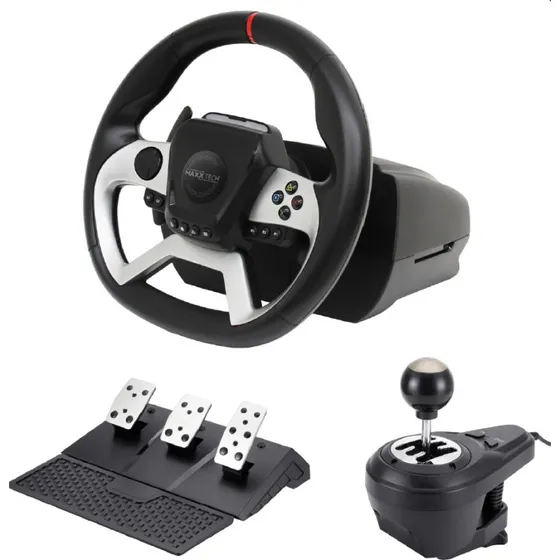 MAXX TECH Pro FF Racing Wheel Kit – 3-pedal & Shifter