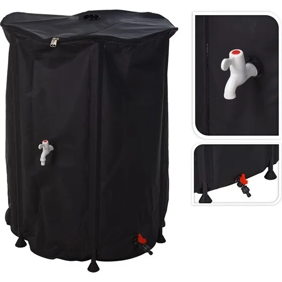 Uden mærke Regnvandsbeholder Foldbar 500L (80x100 cm)