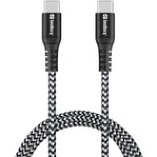 Sandberg Survivor USB-C til USB-C Kabel, 100W, 1m, Sort
