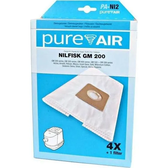 Pureair NI2 Støvsugerposer til Nilfisk GM200-400 & Milennium