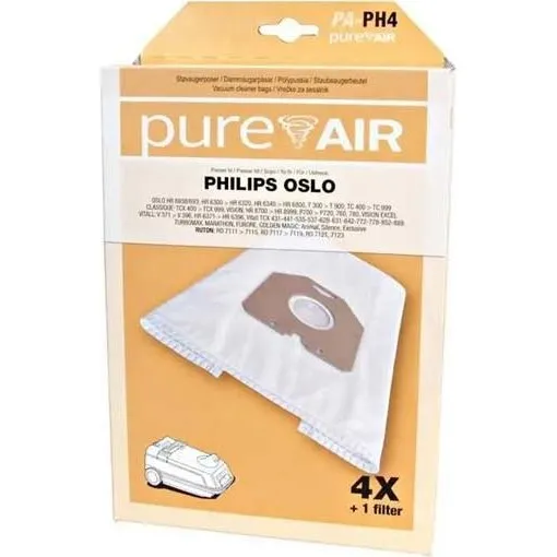 Pureair PH4 støvsugerposer til Philips Oslo & Oslo+