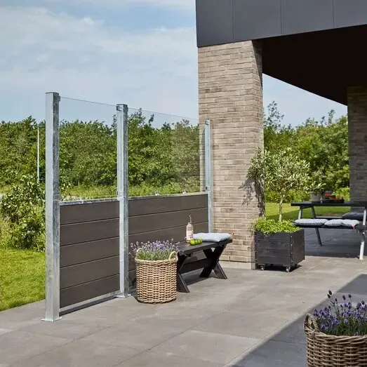 Futura Komposithegn 180×180 cm, skifergrå