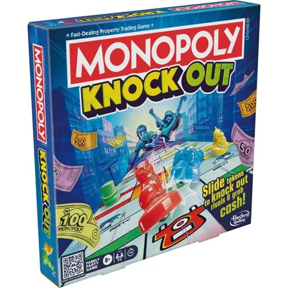 Monopoly Knockout (Dansk) - Actionfyldt familiespil