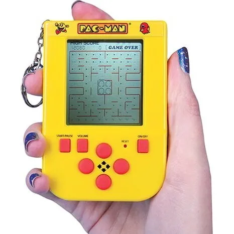 Pac-Man Mini Arkade Nøglering med Lyd
