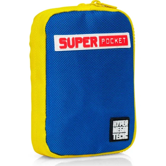 Officielt Super Pocket stofetui – Blå/Gul