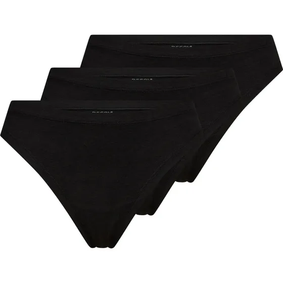 Decoy 3-pak sorte bambus G-streng trusser, str. 2XL