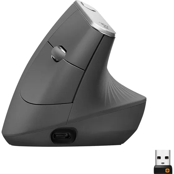 Logitech MX Vertical Trådløs Ergonomisk Mus – Grafit