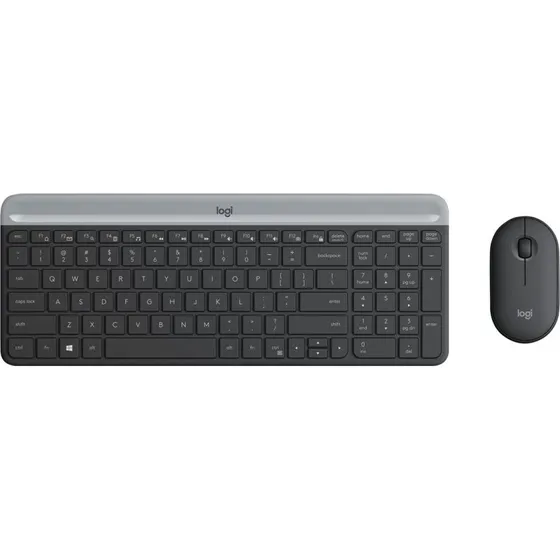 Logitech MK470 Slim Trådløs Tastatur & Mus - Nordisk