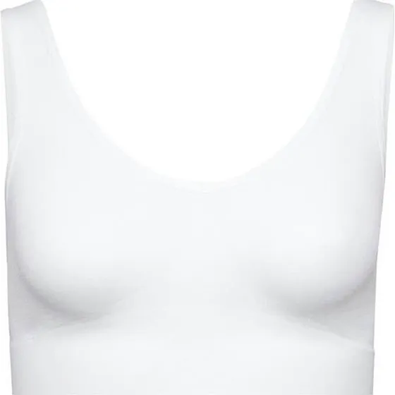 Decoy BH-top med brede stropper, hvid, str. small